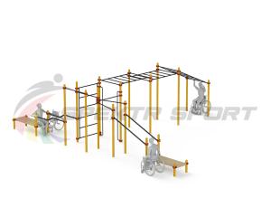 Купить Спортивный комплекс для инвалидов-колясочников WRK-D23_76mm в Уссурийске 