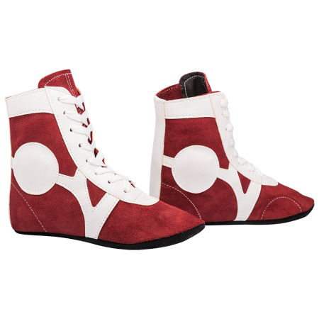 Купить Обувь для самбо RS001/2, замша, красный Rusco в Уссурийске 