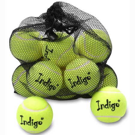 Купить Мяч для большого тенниса Indigo (12 шт в сетке) начальный уровень в Уссурийске 