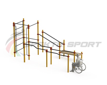 Купить Спортивный комплекс для инвалидов-колясочников WRK-D16_76mm в Уссурийске 