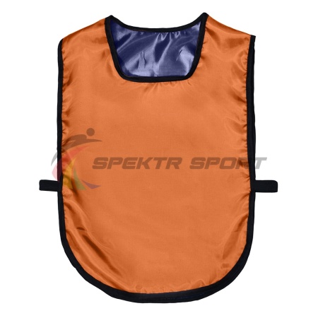 Купить Манишка футбольная двусторонняя универсальная Spektr Sport оранжево-синяя в Уссурийске 